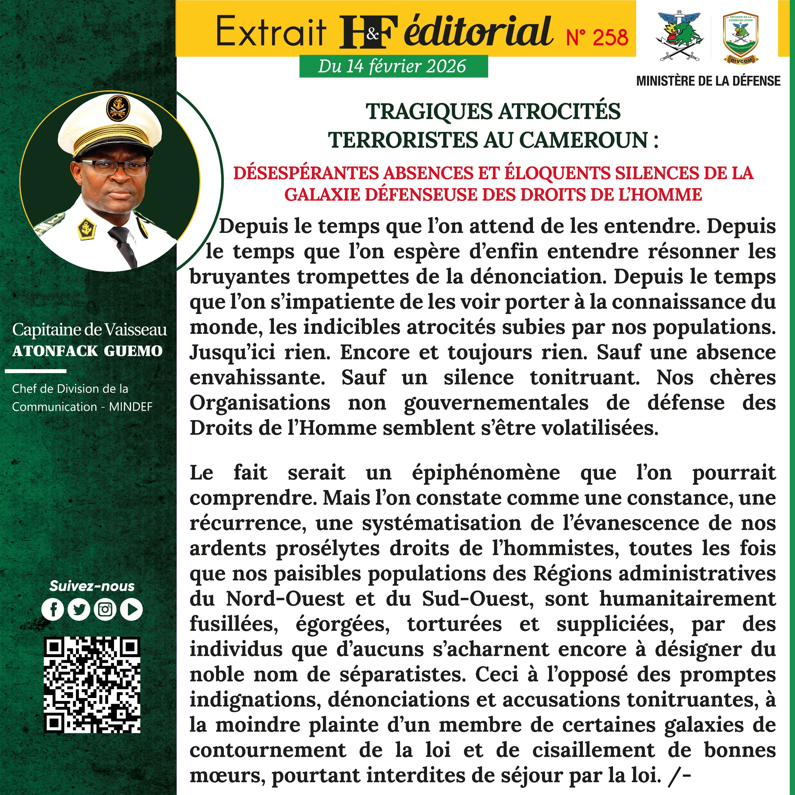 Atrocités Terroristes : Mutisme Complice des ONG des Droits de l’ Homme ? Atrocités Terroristes : Mutisme Complice des ONG des Droits de l’ Homme ?
