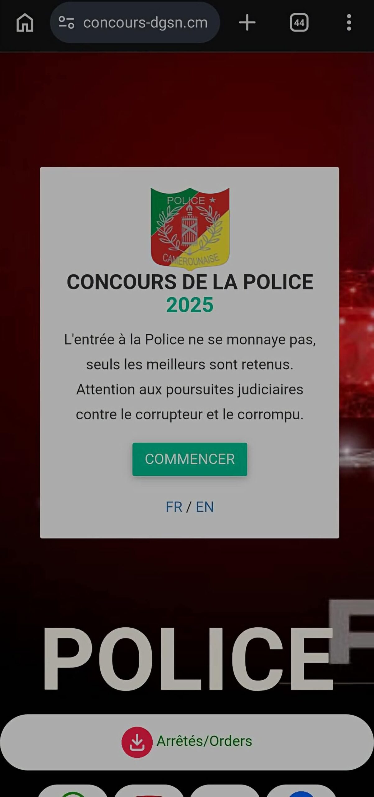 Concours DGSN 2025 : Inscriptions en ligne ouvertes, la performance et la transparence au cœur du processus!