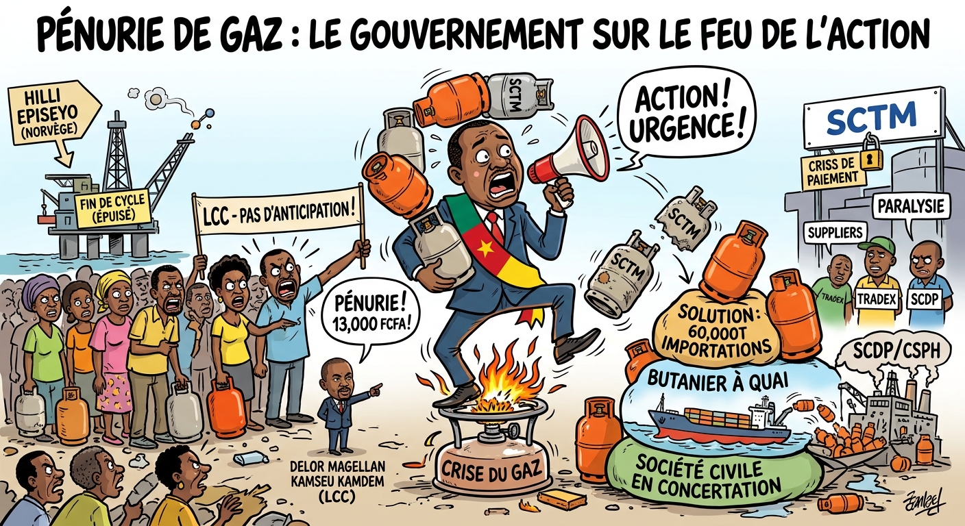 PÉNURIE DE GAZ DOMESTIQUE : Gouvernement sur feu de l’ action !