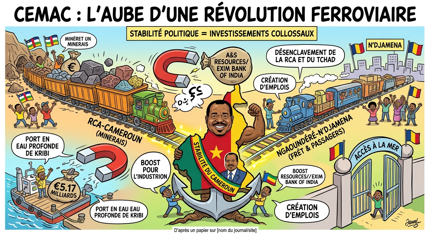 CEMAC : l’aube d’une révolution ferroviaire, fruit de la stabilité !